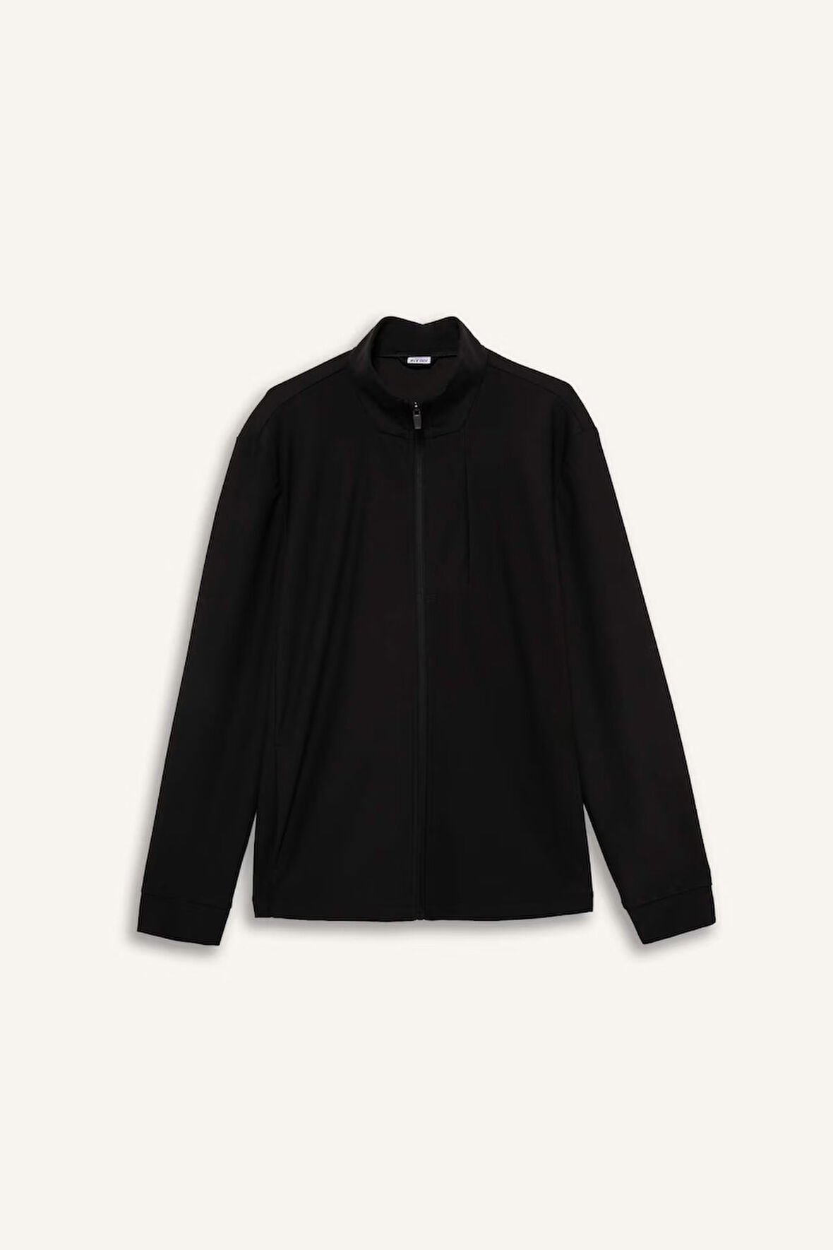 DeFactoFit Standart Fit Dik Yaka Fermuarlı Sweatshirt
