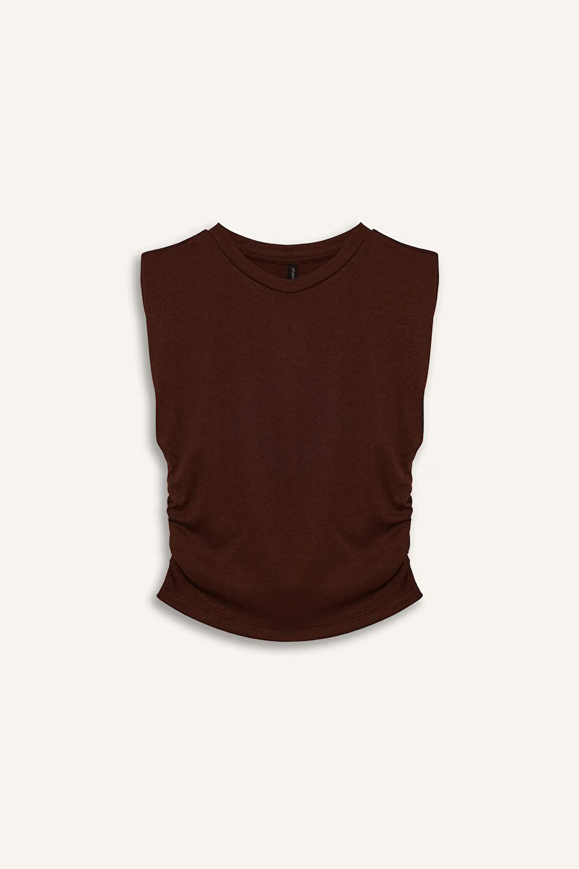 Slim Fit Dar Kesim Bisiklet Yaka Ribana Atlet