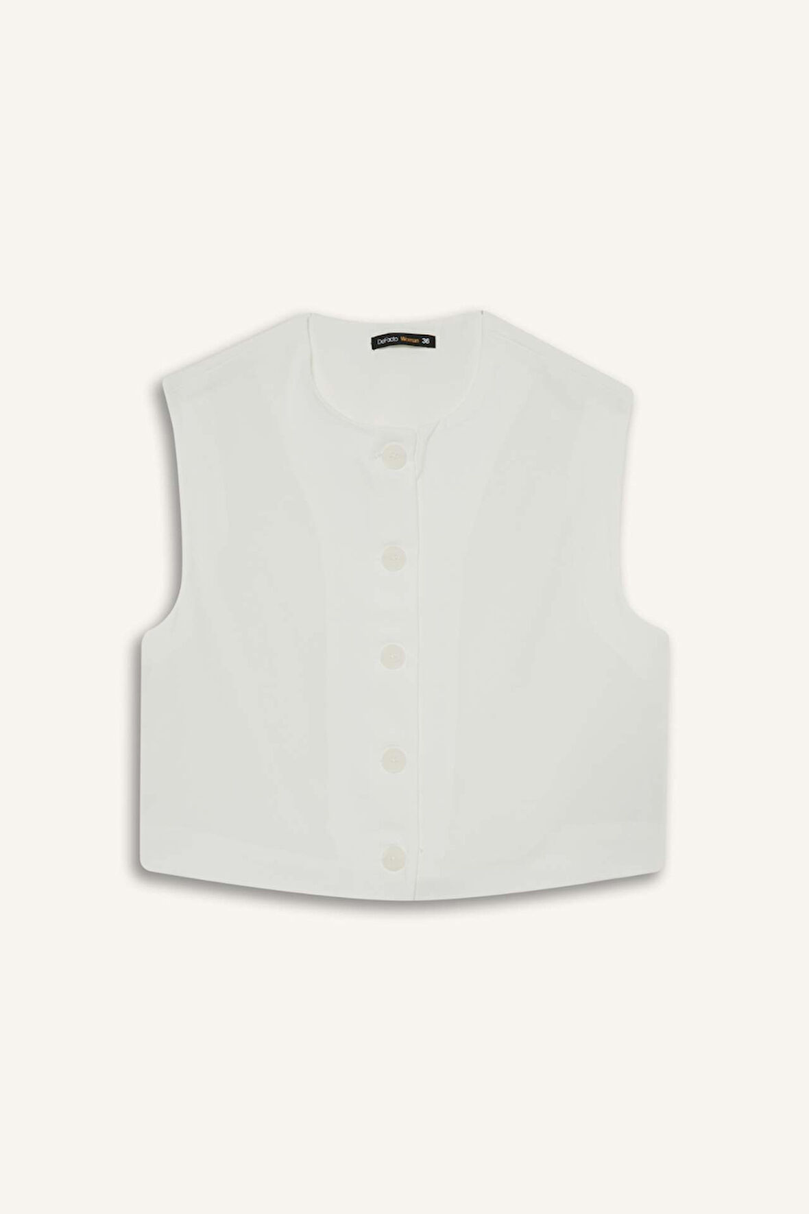 Oversize Geniş Kalıp Bisiklet Yaka Krep Yelek