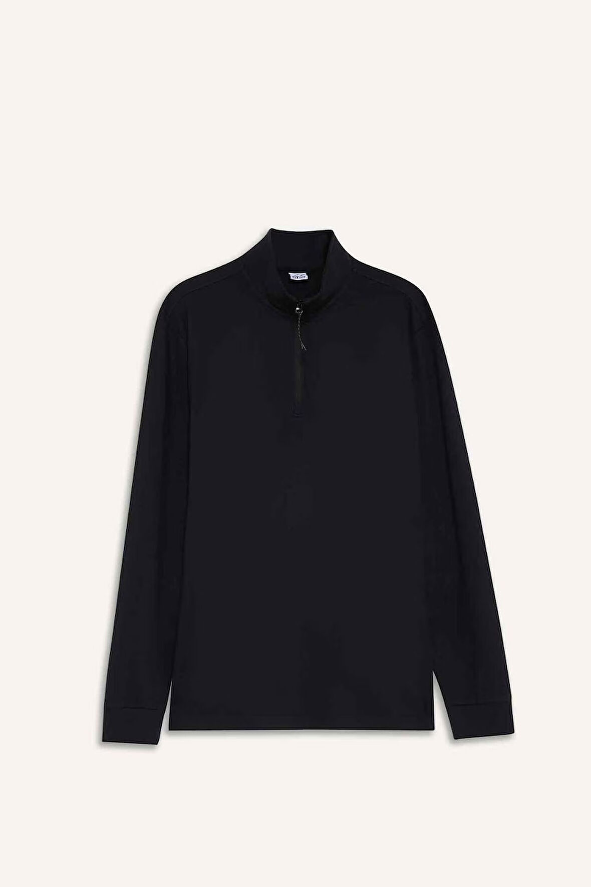 DeFactoFit Standart Fit Dik Yaka Yarım Fermuarlı Polar Sporcu Sweatshirt