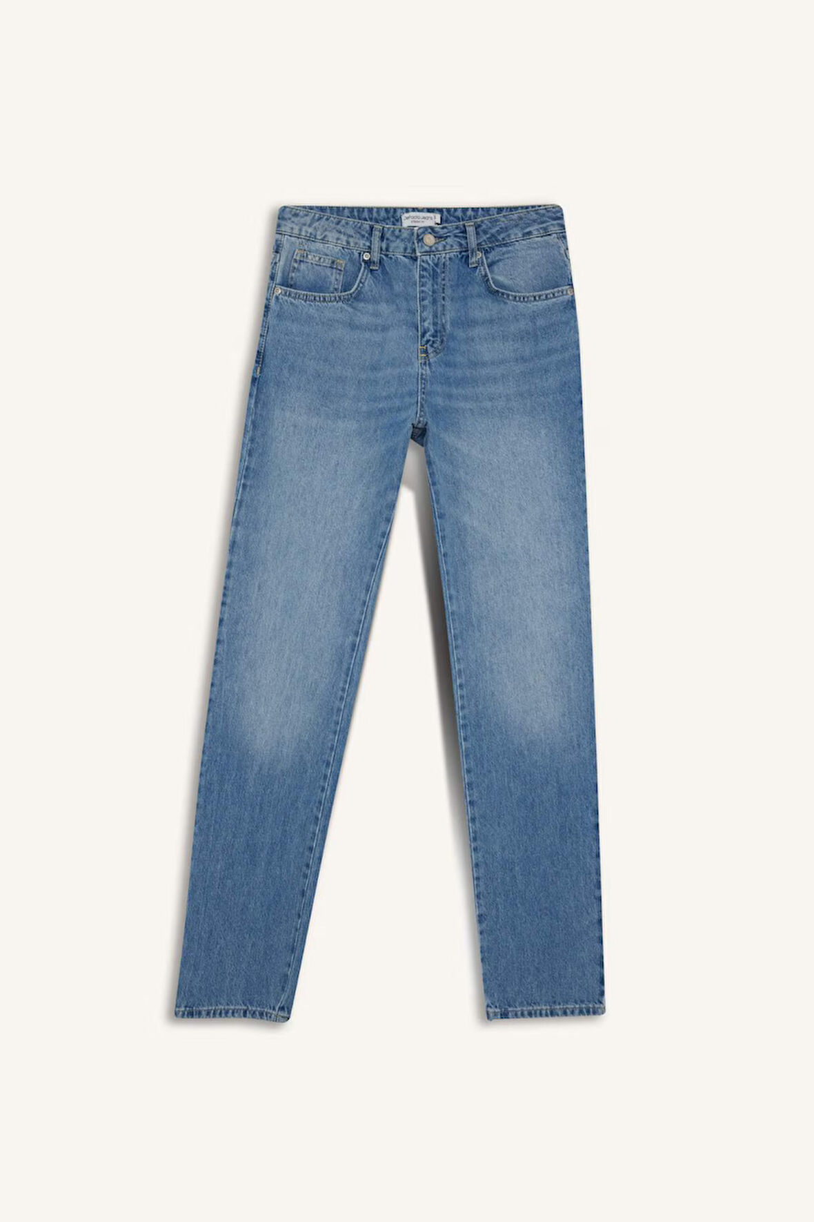 Straight Fit Düz Paça Jean Pantolon