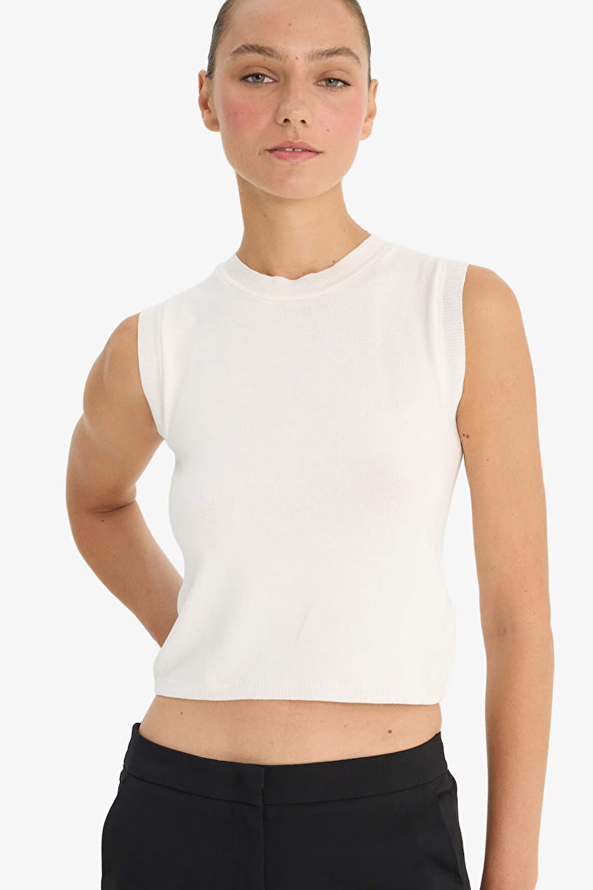 Fitted Bisiklet Yaka Atlet