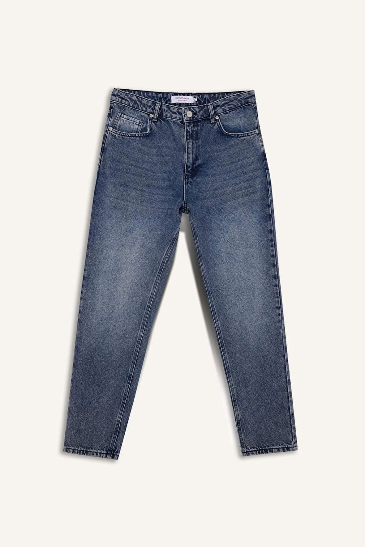 90's Slim Fit Dar Kalıp Yüksek Bel Dar Paça Jean Pantolon