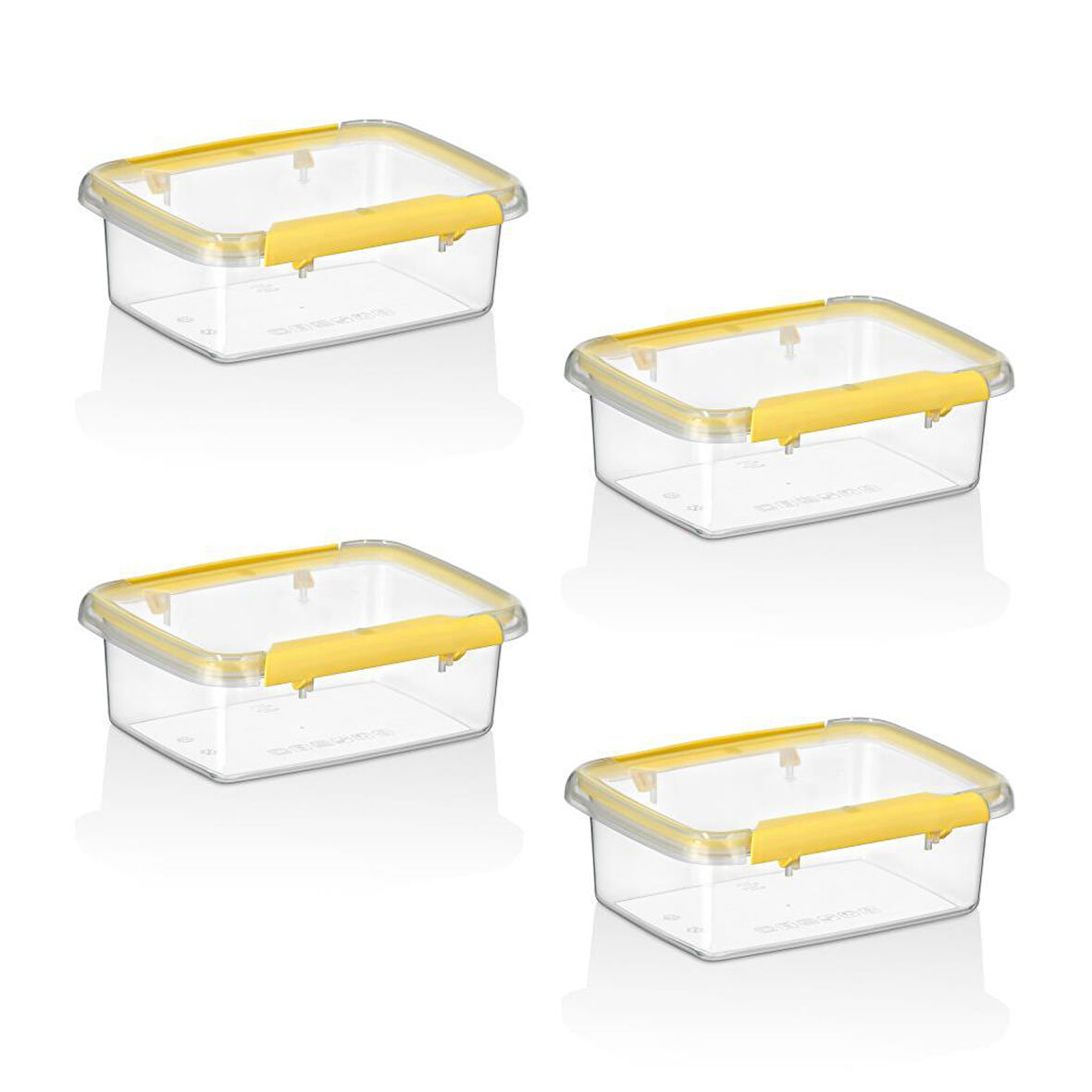 Smartware 4'Lü Set Press - Lock Saklama Kabı 820 ML