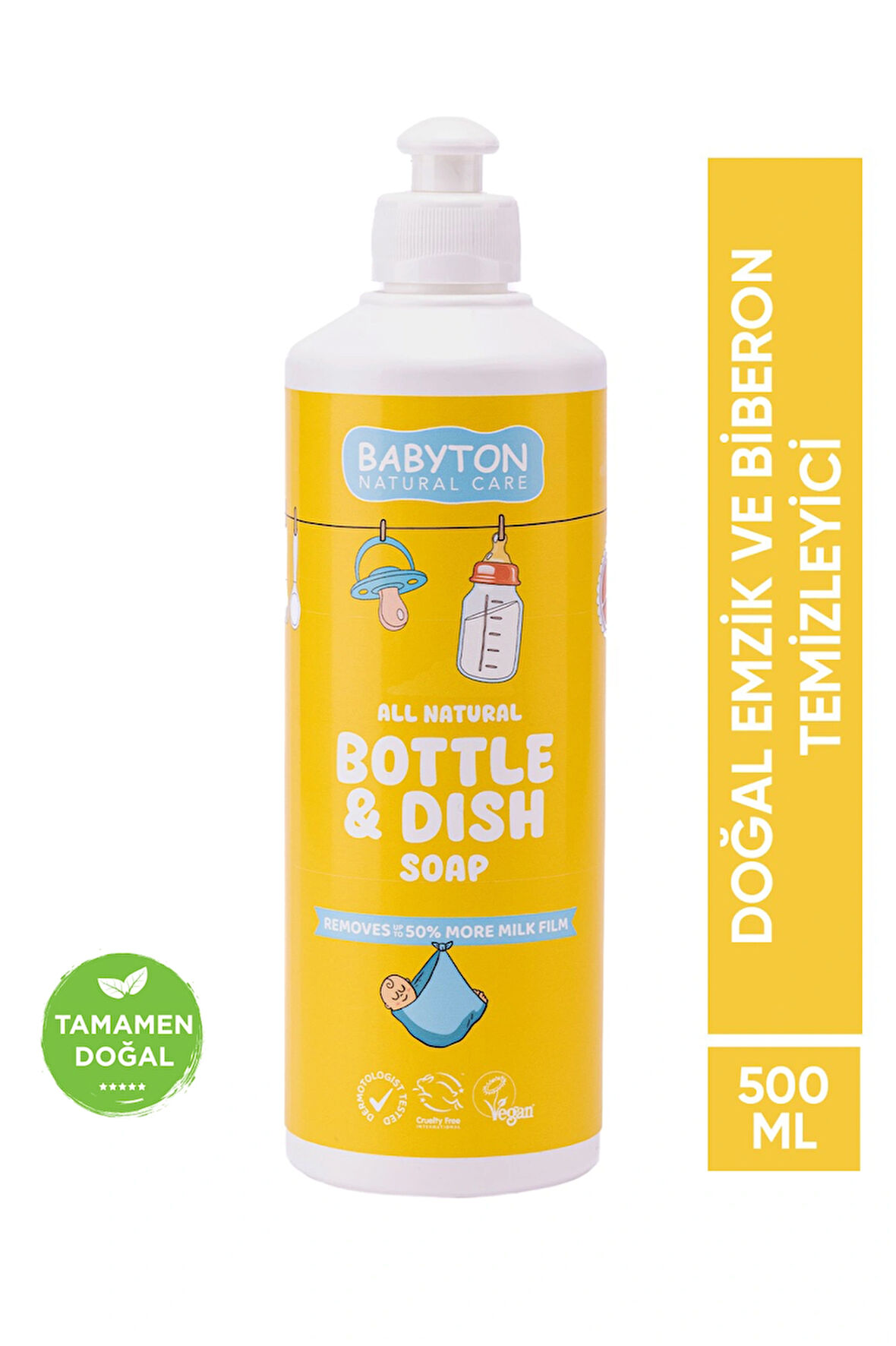 Babyton Doğal Emzik Ve Biberon Temizleyici 500 ml