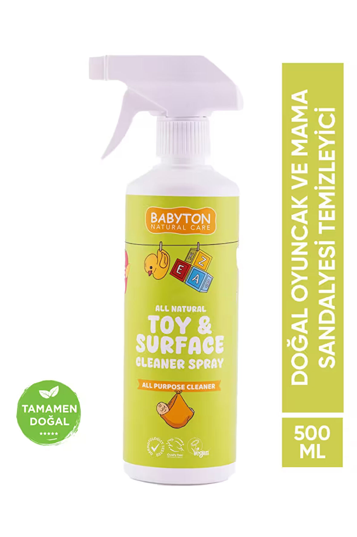 Babyton Doğal Oyuncak Ve Mama Sandalyesi Temizleyici 500 ml