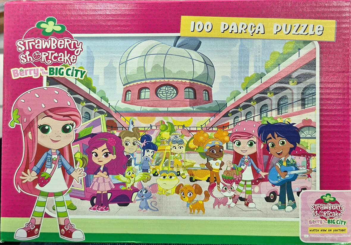 Çilek Kız 100 Parça Puzzle - Berry in the Big City -Strawberry Shortcake - CK0089