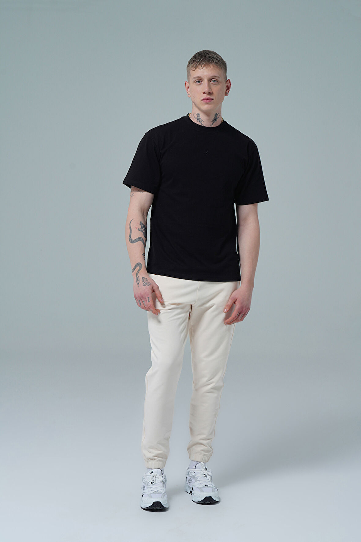 George Phoenix Daily Core - Bej Rahat Kesim Erkek Jogger Eşofman Altı