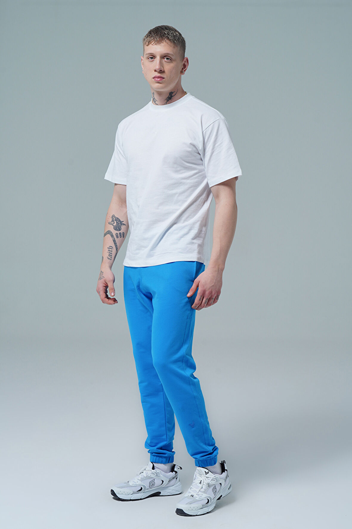 George Phoenix Daily Core - Mavi Rahat Kesim Erkek Jogger Eşofman Altı