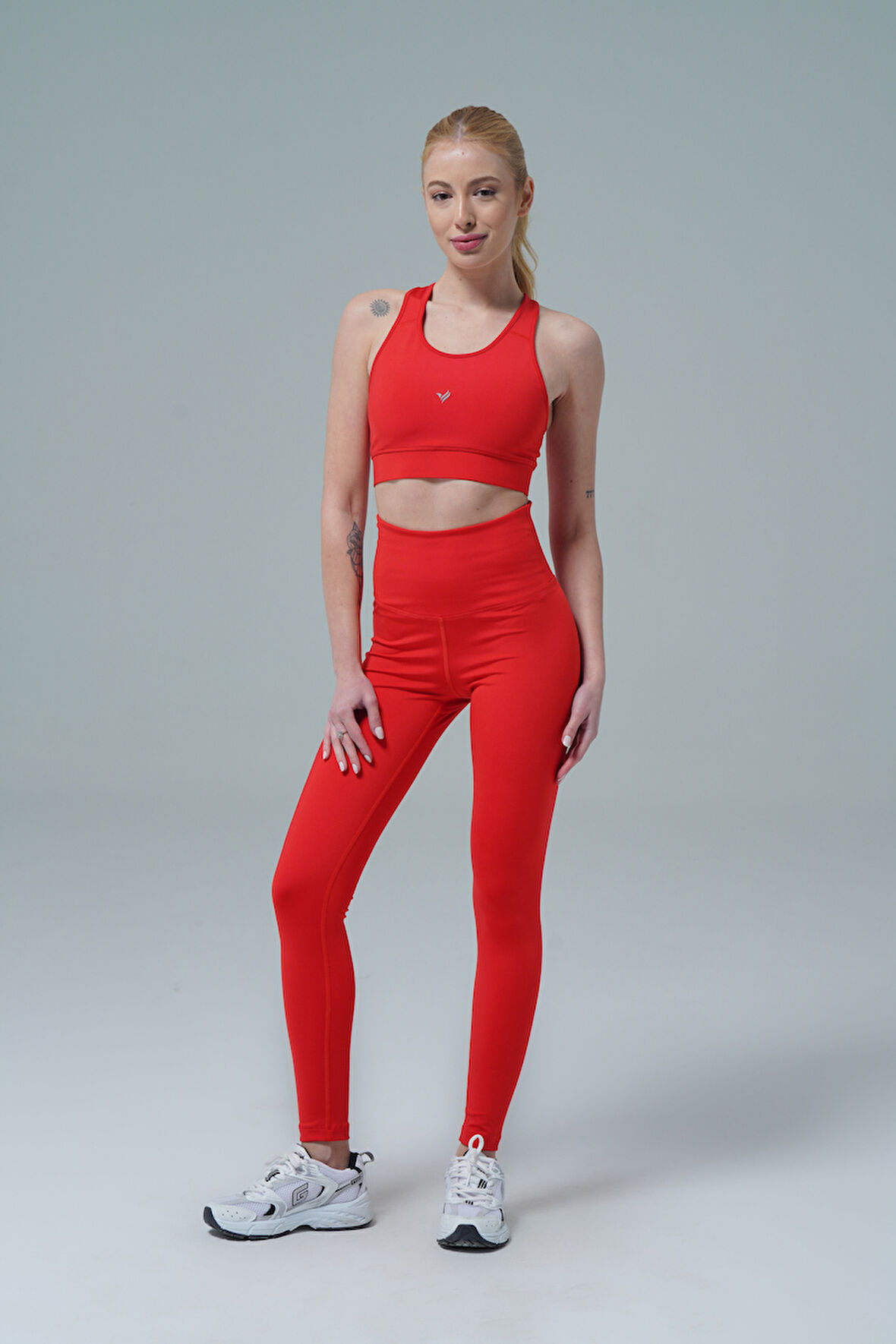 George Phoenix Aero Motion - Kırmızı Yüksek Bel Push-Up Toparlayıcı Tayt