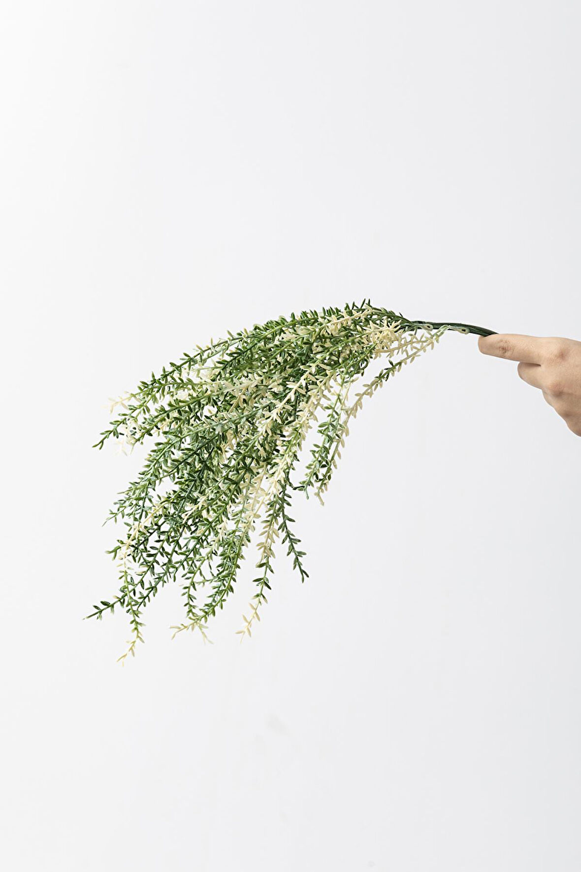 Yapay Cipso Demeti Yeşil Krem 50 Cm 7 Dal(Uv)