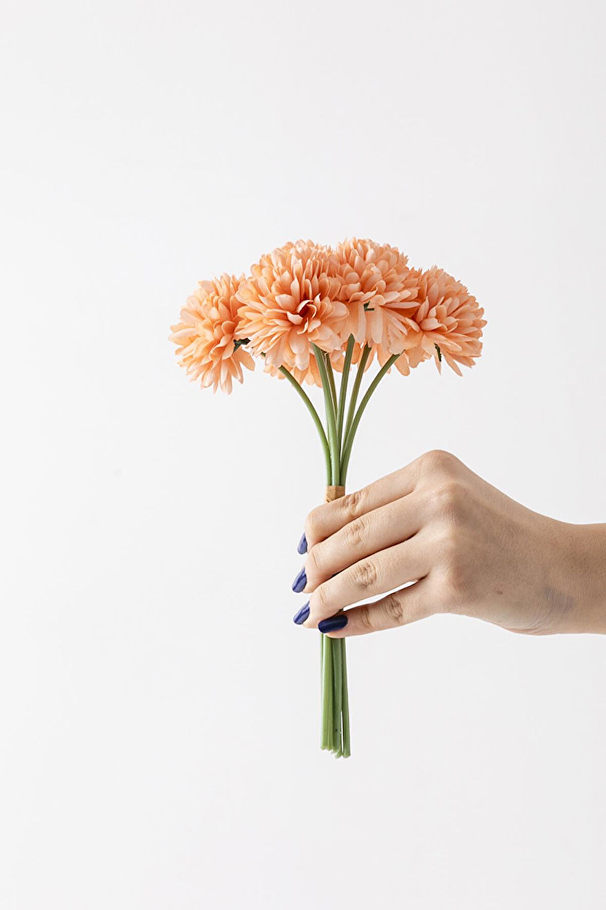 Yapay Kasımpatı Çiçeği Somon 25 Cm 7 Dal