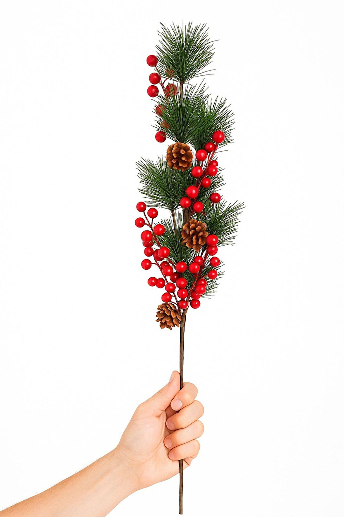 Yapay Kokina Dalı 80 Cm Kozalaklı Tek Dal