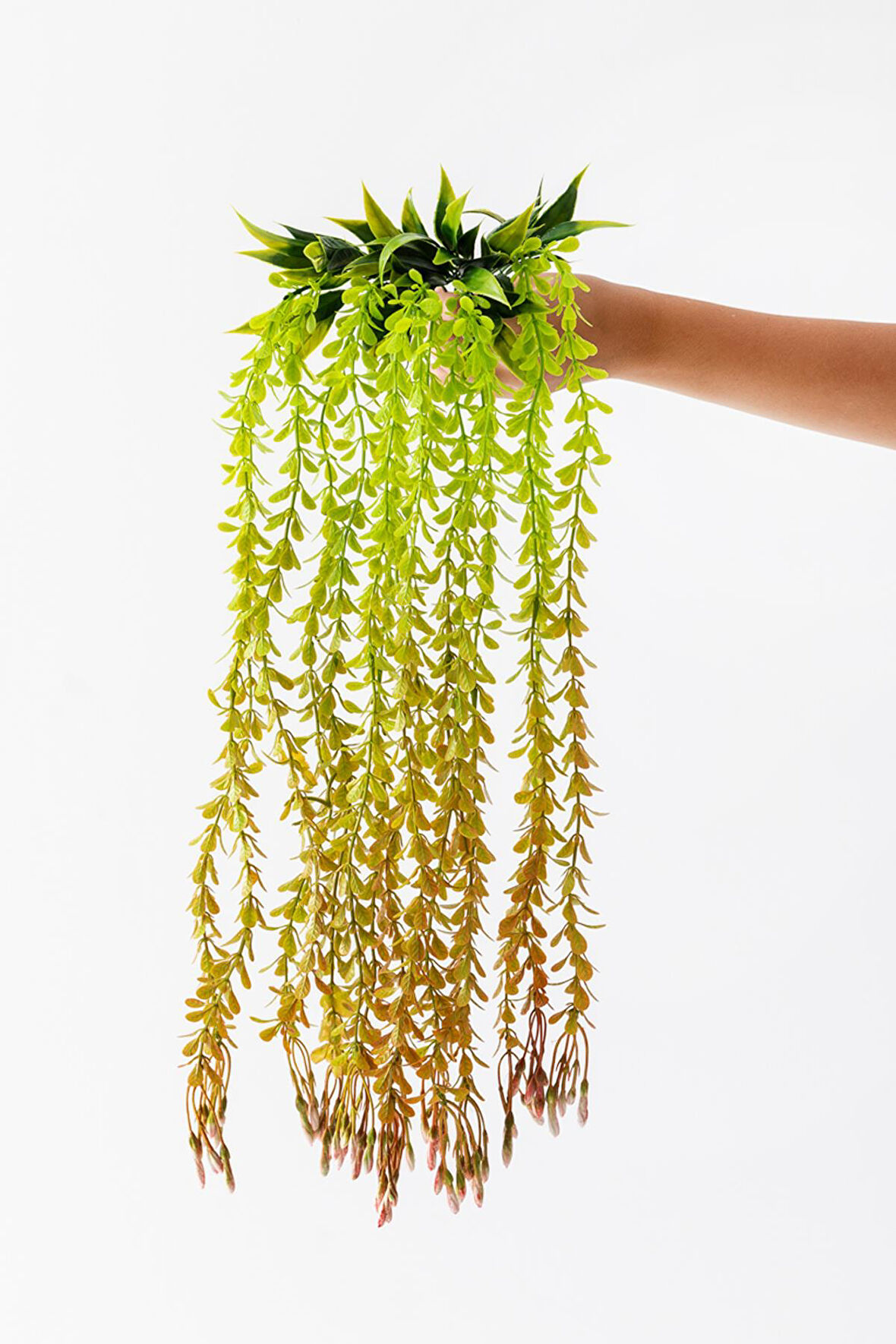 Yapay Sarkıt Alacalı Söğüt Dalı 80 Cm 15 Dal