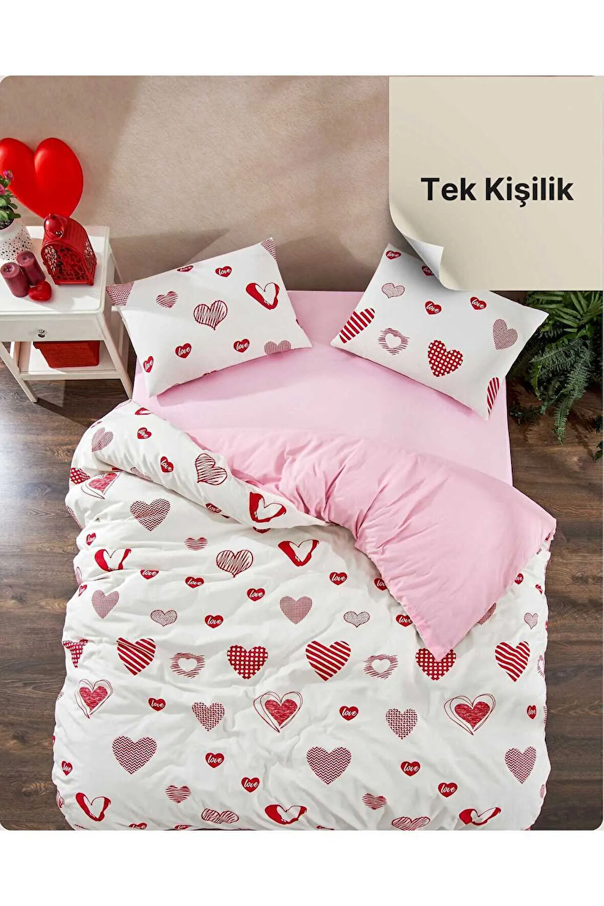 Heidi Tek Kişilik Nevresim Takımı 160 x 220 Cm