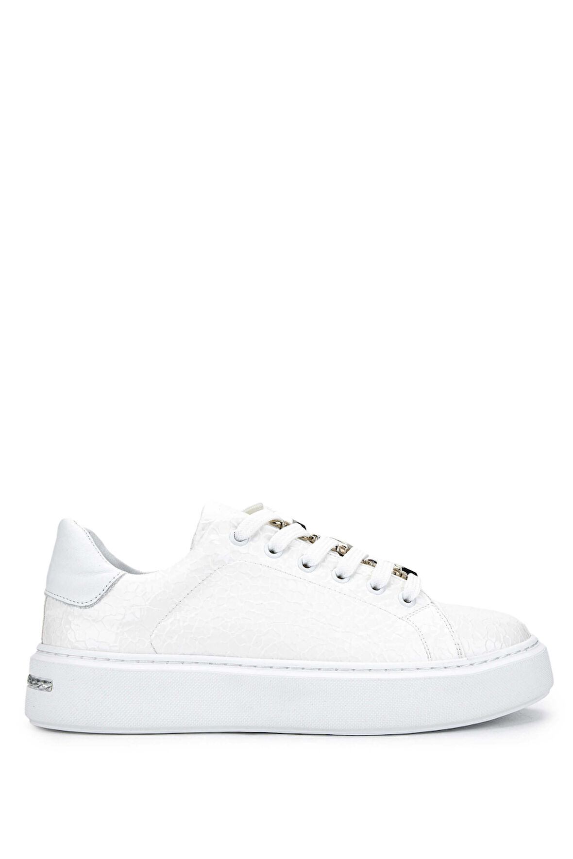 Tamer Tanca Kadın Hakiki Deri Beyaz Sneakers & Spor Ayakkabı 1037 1367 BN AYK Y24 BEYAZ