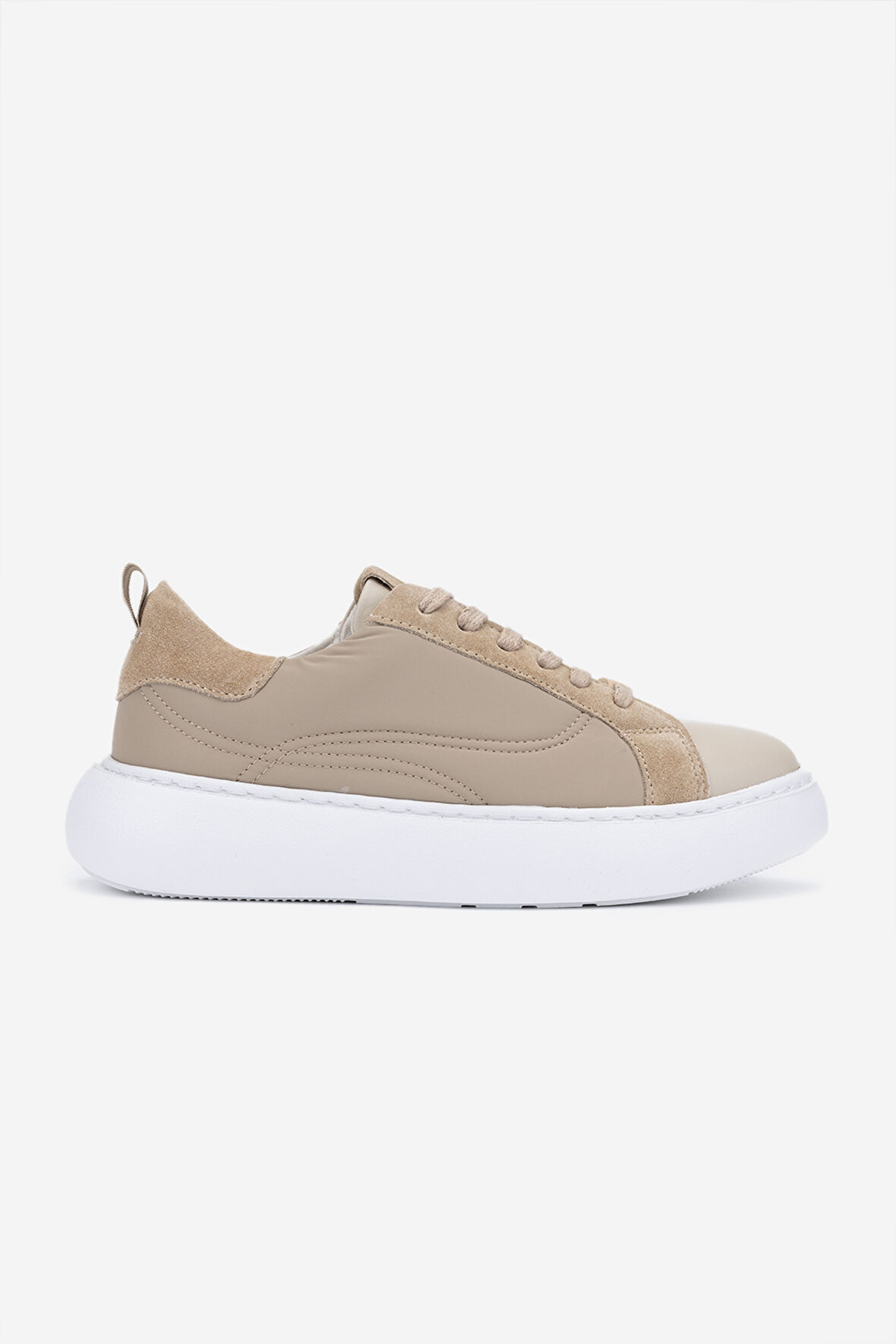 Valmenti Zindax Kadın Bej/Bej Deri & Tekstil Sneakers & Spor Ayakkabı 933 ZN PAGANINI BN AYK Y24
