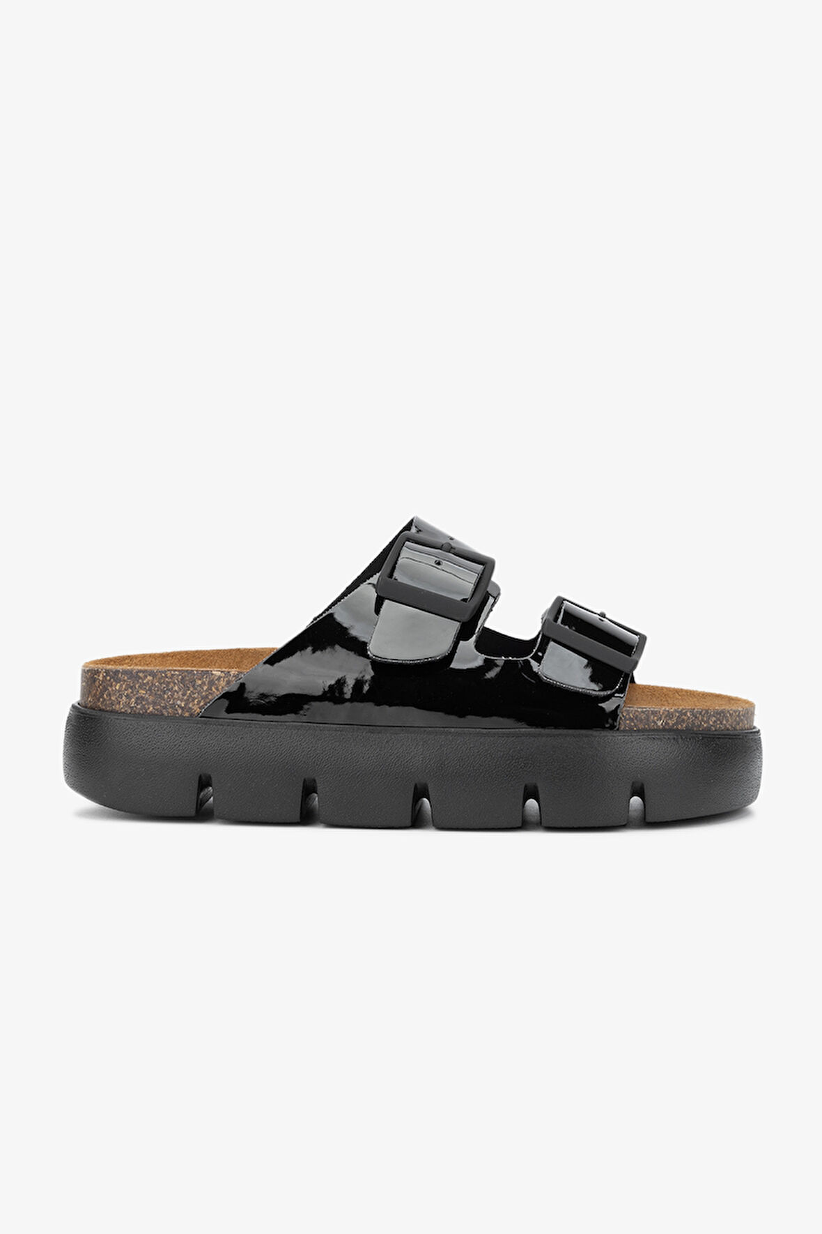 Valmenti Simus Kadın Siyah Hakiki Deri Terlik 985 24-9203 BN TRLK Y24