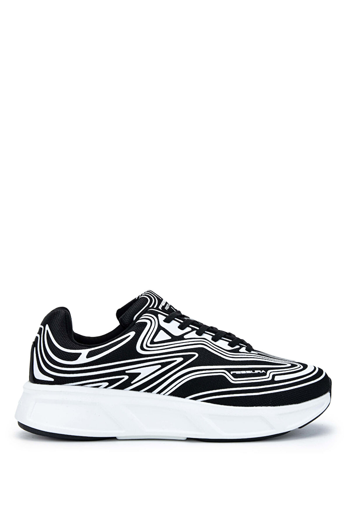 Fessura Erkek Tekstil Siyah/Beyaz Sneakers & Spor Ayakkabı 1001 REX001 ERK AYK Y24 BLACK/WHITE
