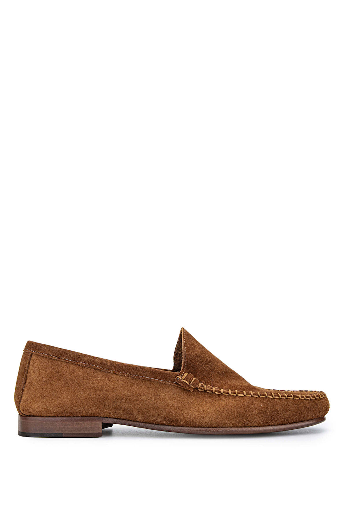 Daniele Lepori Erkek Hakiki Deri Tarçın Süet Loafer Ayakkabı 1018 01 ERK AYK Y24 CUOIO SUEDE