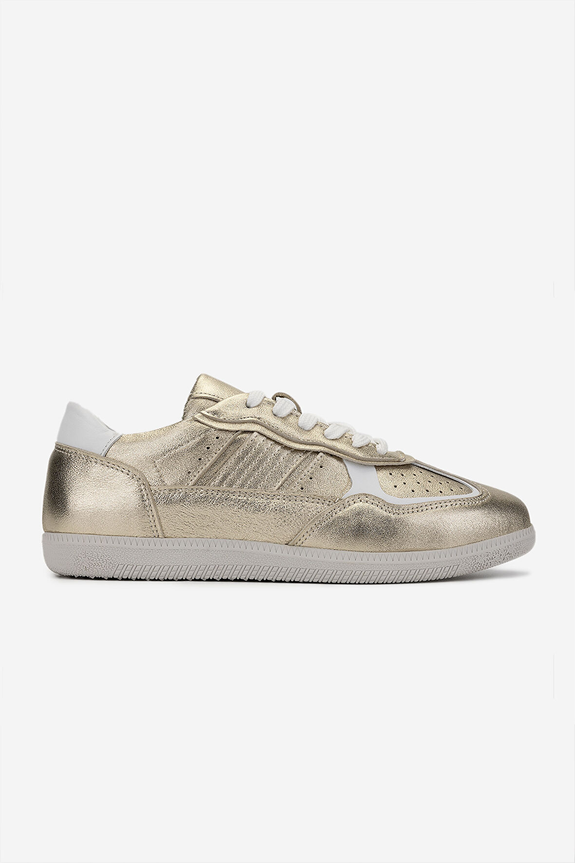 Valmenti Kadın Hakiki Deri Gold Sneakers & Spor Ayakkabı 1044 1000-V BN AYK Y24 GOLD