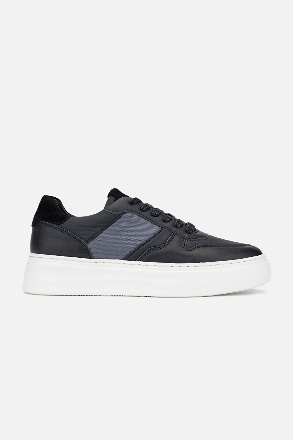 Valmenti Javier Erkek Siyah deri / Siyah kumaş Sneakers & Spor Ayakkabı 933 ELROY ERK AYK Y24