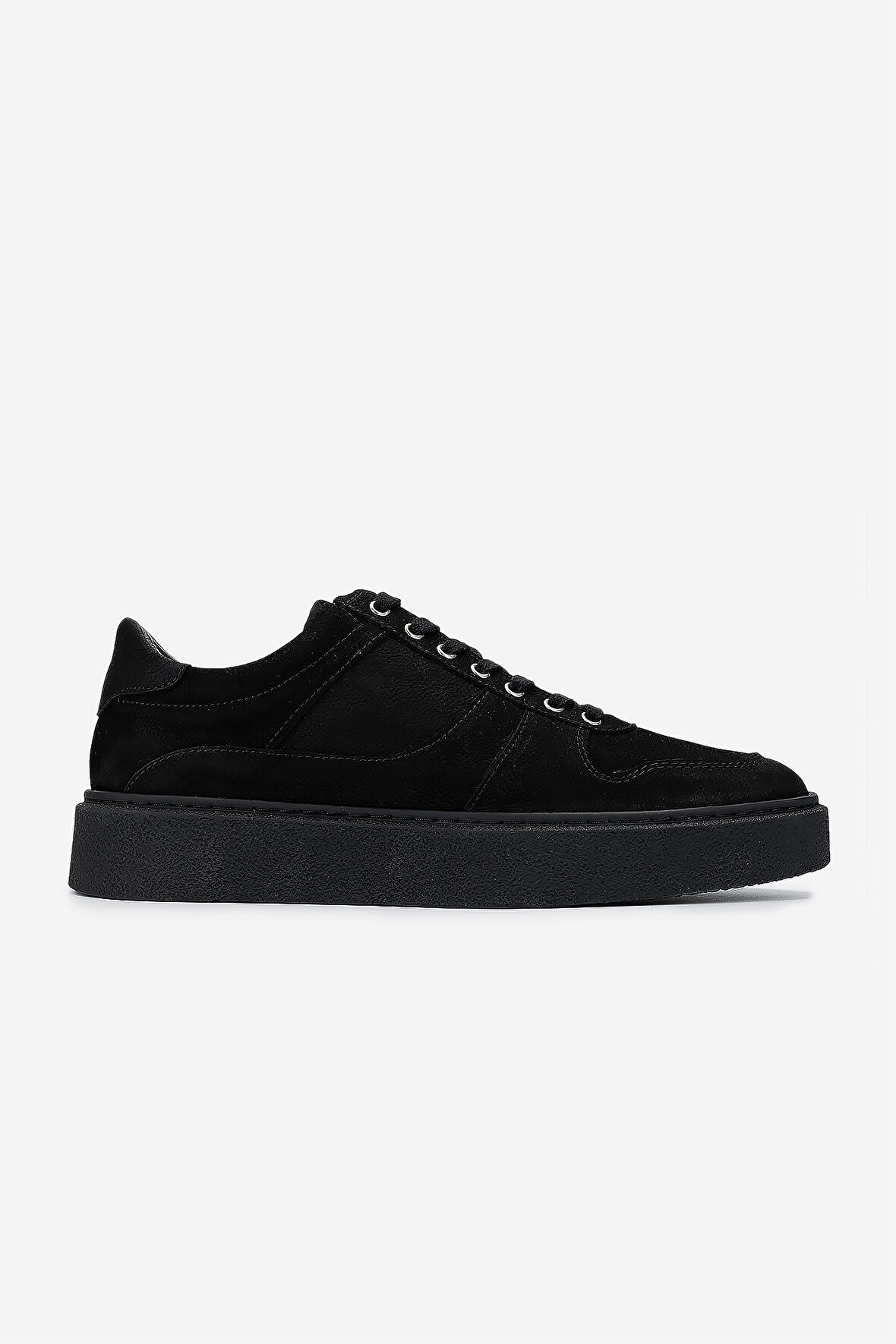 Valmenti Erkek Hakiki Deri Siyah Nubuk Sneakers & Spor Ayakkabı 352 21217 ERK AYK SK24-25 SIYAH NBK