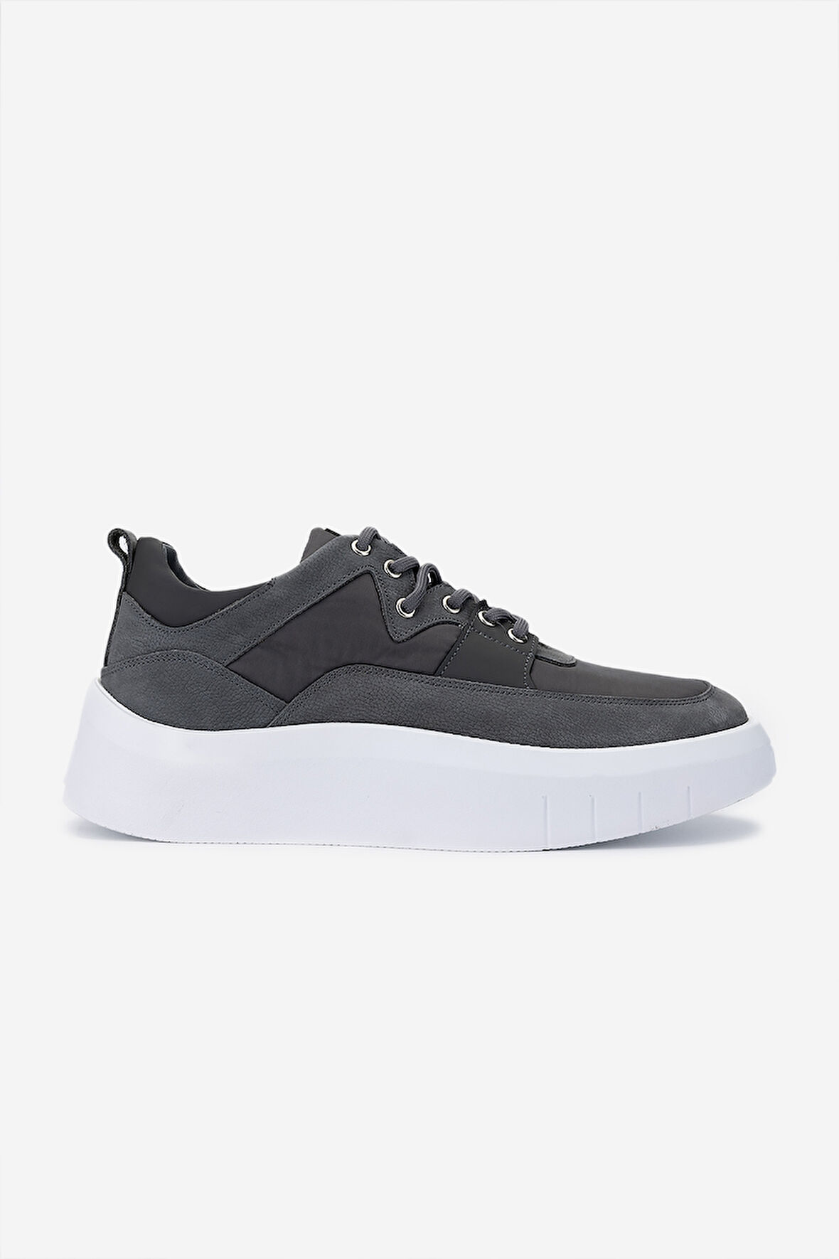 Valmenti Erkek Hakiki Deri Sneakers & Spor Ayakkabı 352 21271 ERK AYK SK24-25 GRI/K.GRI