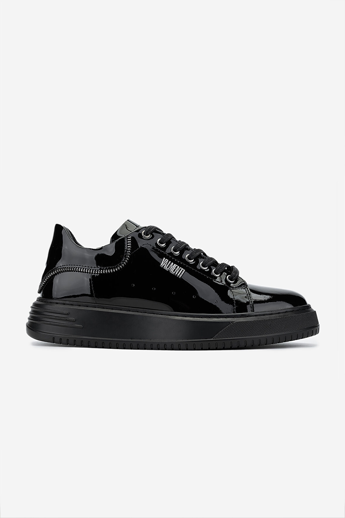 Valmenti Erkek Hakiki Deri Siyah Rugan Sneakers & Spor Ayakkabı 352 21094 ERK AYK SK24-25 SIYAH RGN