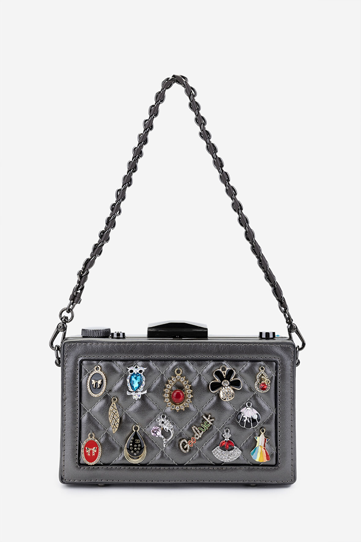 Valmenti Kadın Vegan Metalik Omuz Çanta 921 26905 BN CANTA SK24-25 PEWTER