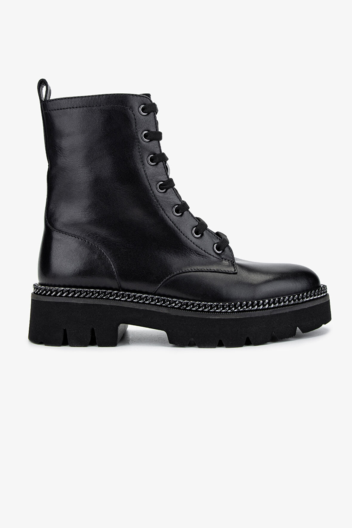 Valmenti Kadın Hakiki Deri Siyah Deri Casual Bot 1046 22111-1 BN BOT SK24-25 SIYAH DR