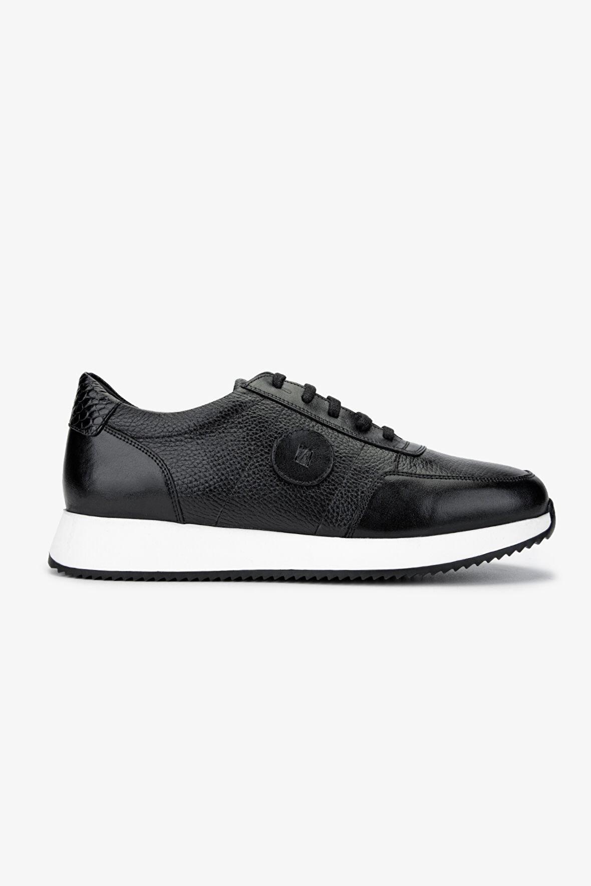 Valmenti Erkek Hakiki Deri Siyah Sneakers & Spor Ayakkabı 537 3567 ERK AYK SK24-25 SIYAH