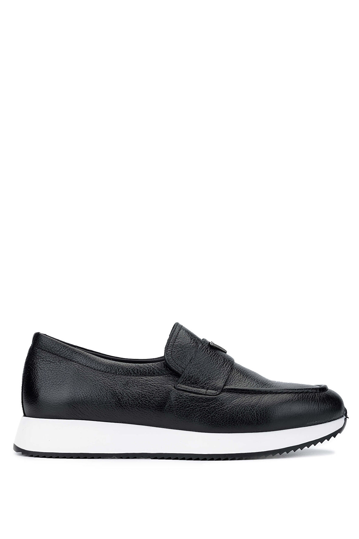 Tamer Tanca Erkek Hakiki Deri Siyah Deri Loafer Ayakkabı 537 3568 ERK AYK SK24-25 SIYAH DR