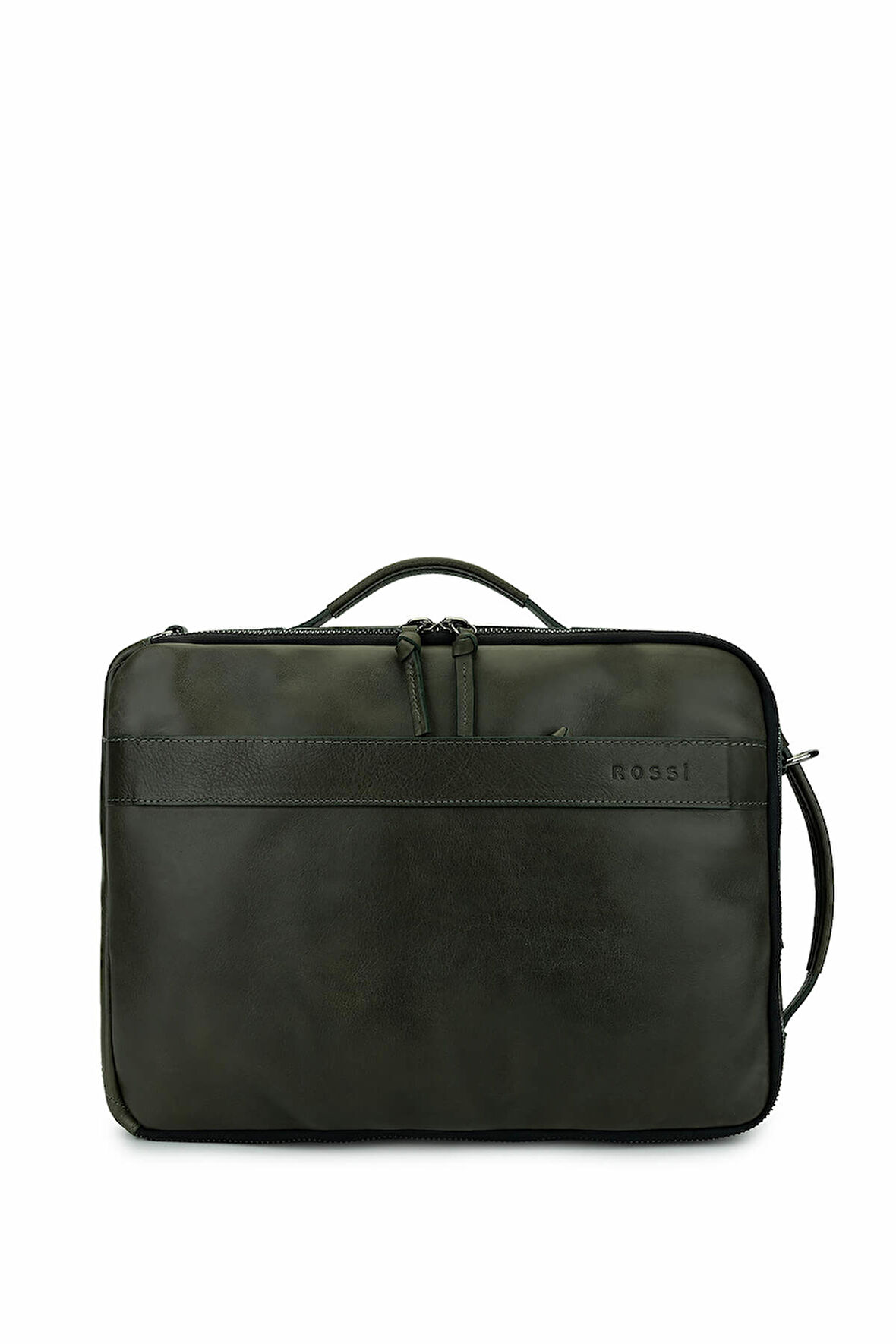 Bruno Rossi Bag Erkek Hakiki Deri Yeşil Sırt Çantası 1048 331 ERK CANTA SK24-25 VERDE