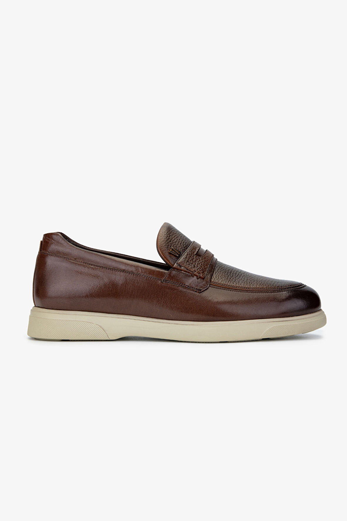 Valmenti Erkek Hakiki Deri Taba Loafer Ayakkabı 1047 554 ERK AYK SK24-25 TABA FLTR