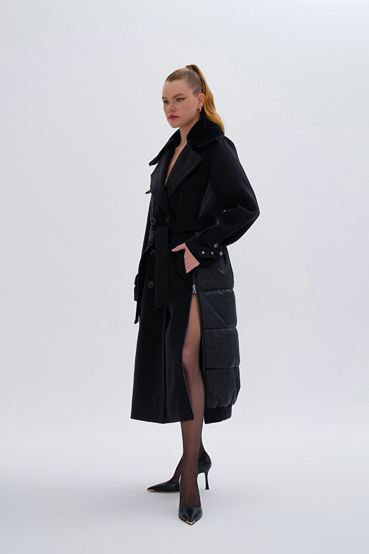 Valmenti Kadın Tekstil Siyah Mont 616 5237 BN MANTO SK24/25 SIYAH