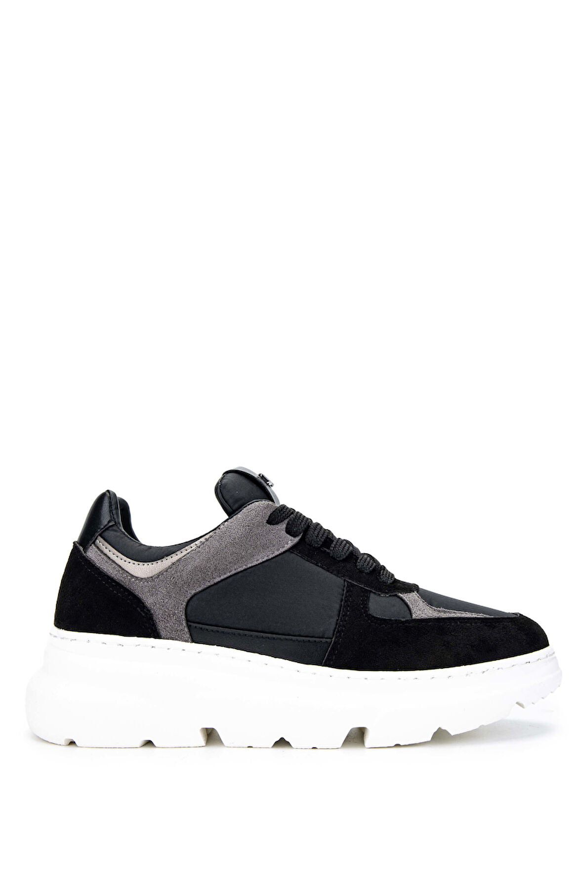 Tamer Tanca Kadın Hakiki Deri Siyah Sneakers & Spor Ayakkabı 1009 02 BN AYK SK24-25 SIYAH