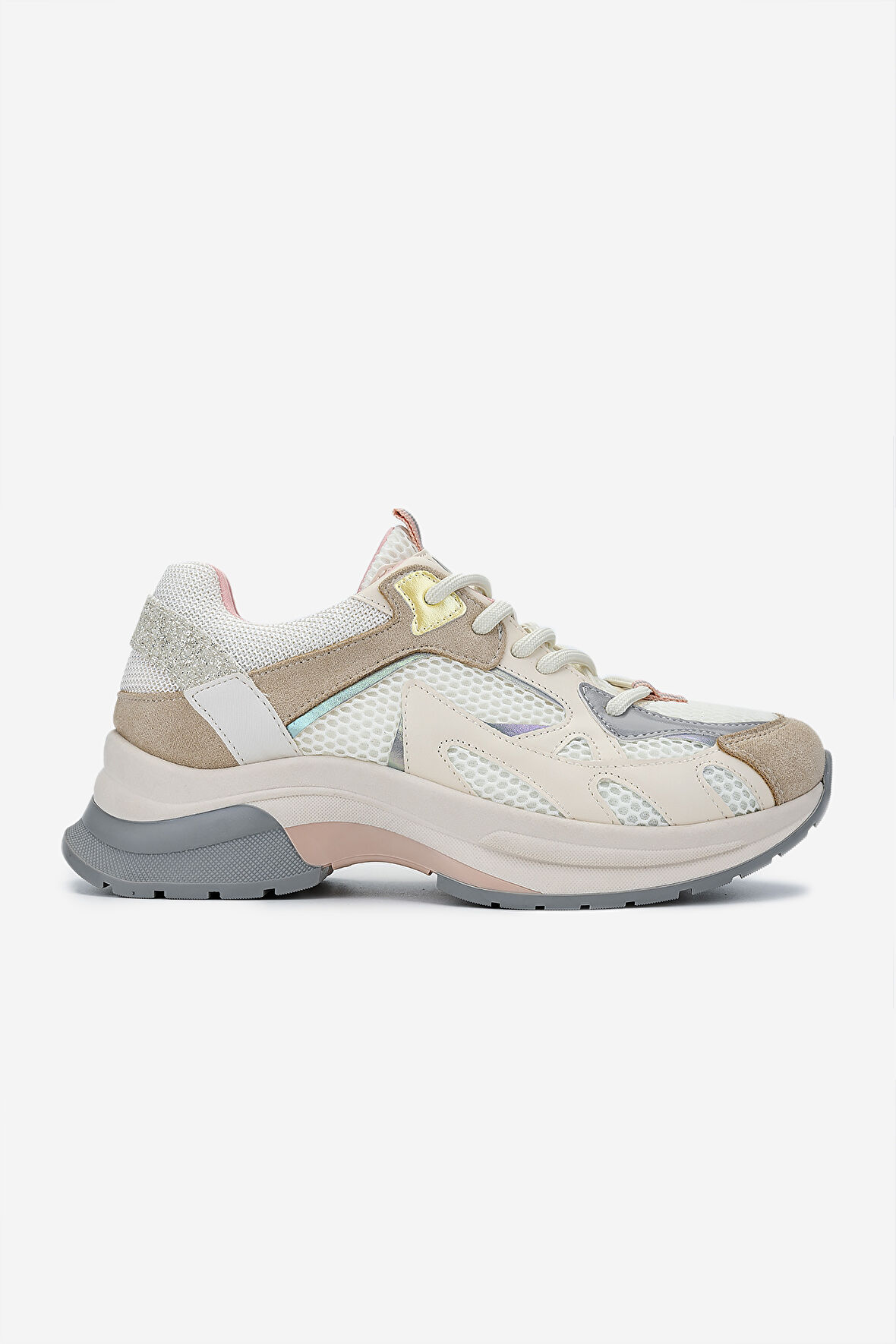 Valmenti Kadın Bej Sneakers & Spor Ayakkabı 936 30170 BN AYK SK24-25 BEJ/YESIL