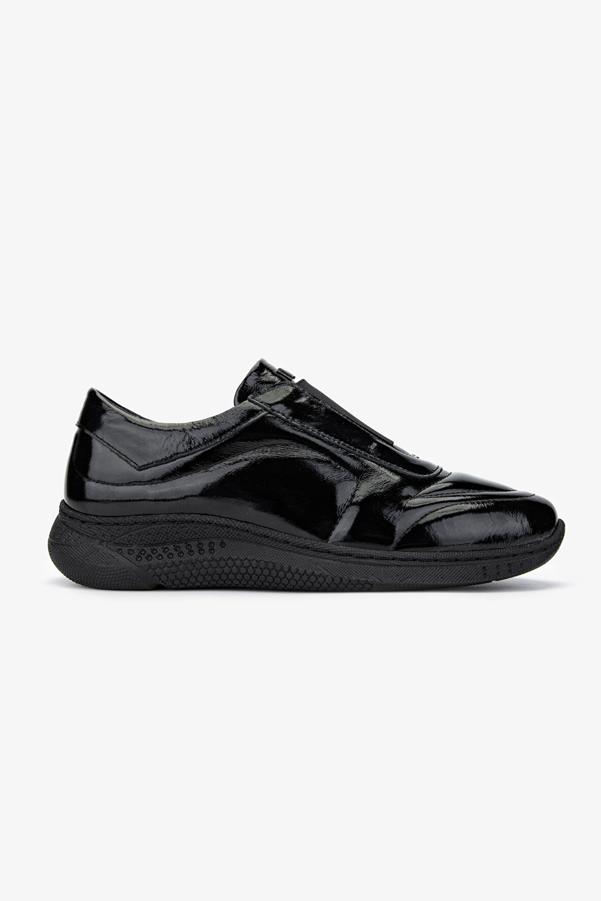 Valmenti Kadın . Siyah Rugan Sneakers & Spor Ayakkabı 1065 161-1184 BN AYK SK24-25 SIYAH KRSK RGN