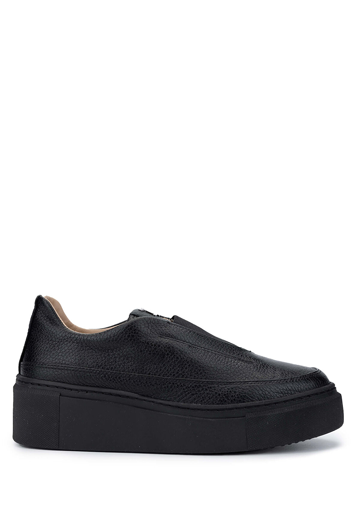 Tamer Tanca Kadın Hakiki Deri Siyah Floter Sneakers & Spor Ayakkabı 937 01 BN AYK SK24-25 SIYAH FLTR
