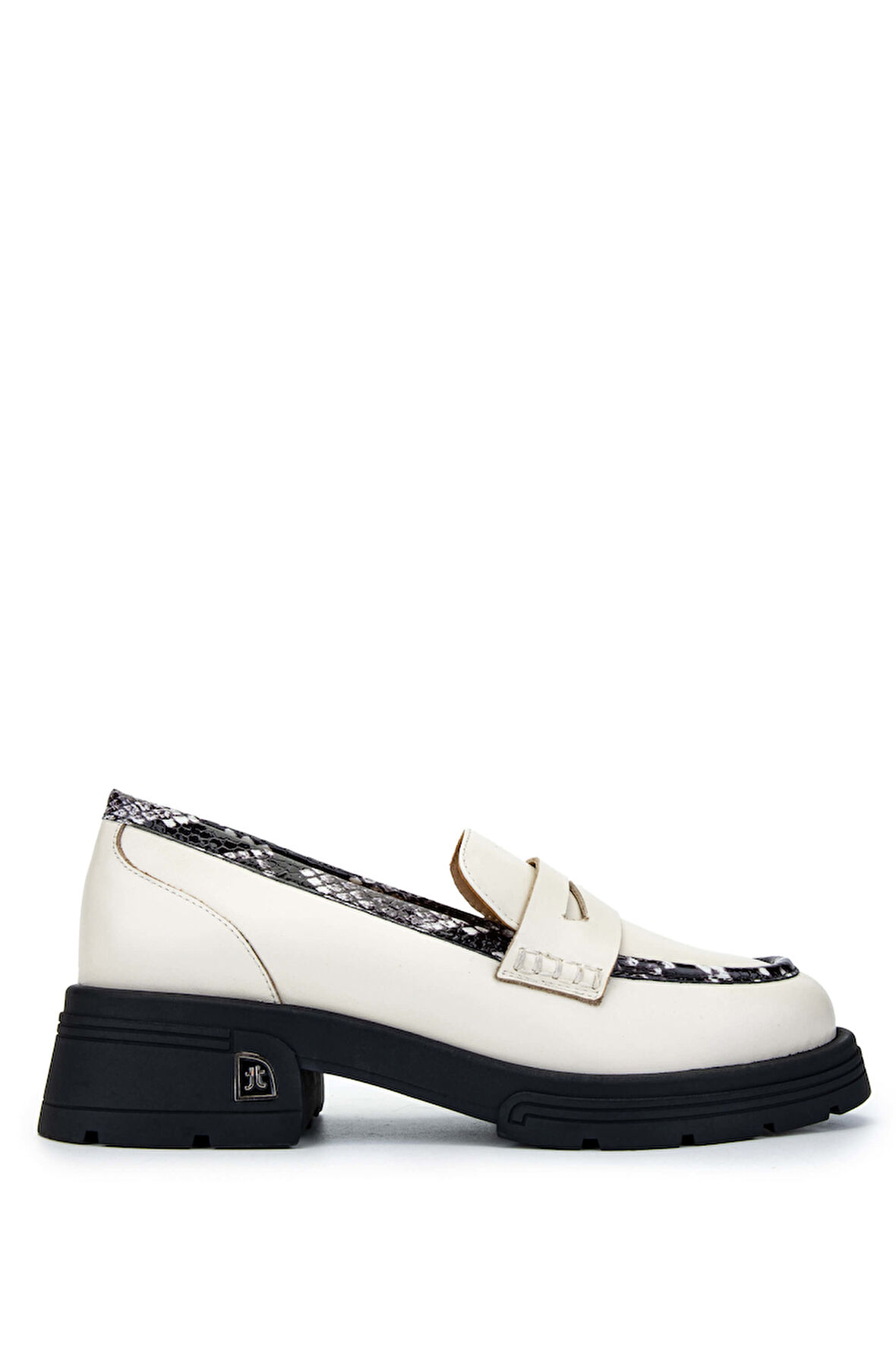 Tamer Tanca Kadın Hakiki Deri Bej Loafer Ayakkabı 33 2000-1 BN AYK SK24-25 BEJ DR/SYH YLN