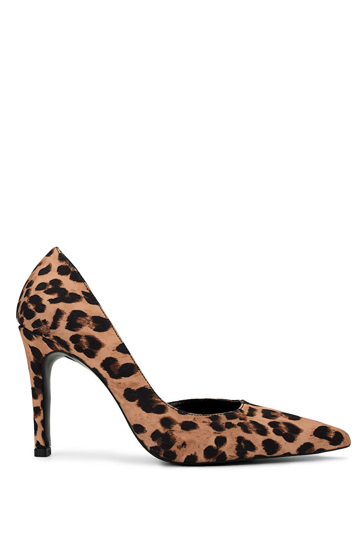 Tamer Tanca Kadın Vegan Leopar Topuklu Ayakkabı 1073 613 BN AYK SK24-25 LEOPAR