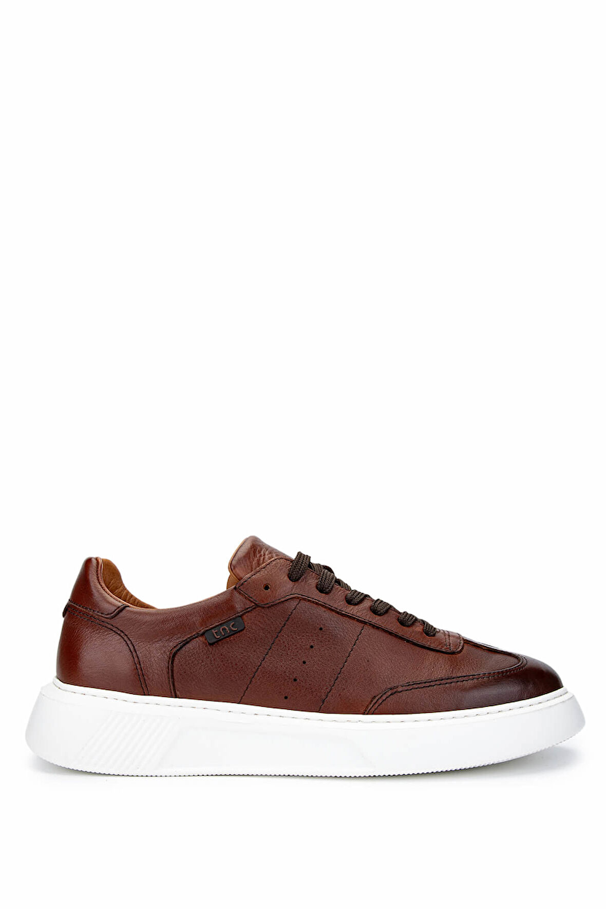 Tamer Tanca Erkek Hakiki Deri Kahverengi Sneakers & Spor Ayakkabı 04 3508 ERK AYK SK24-25 KAHVE