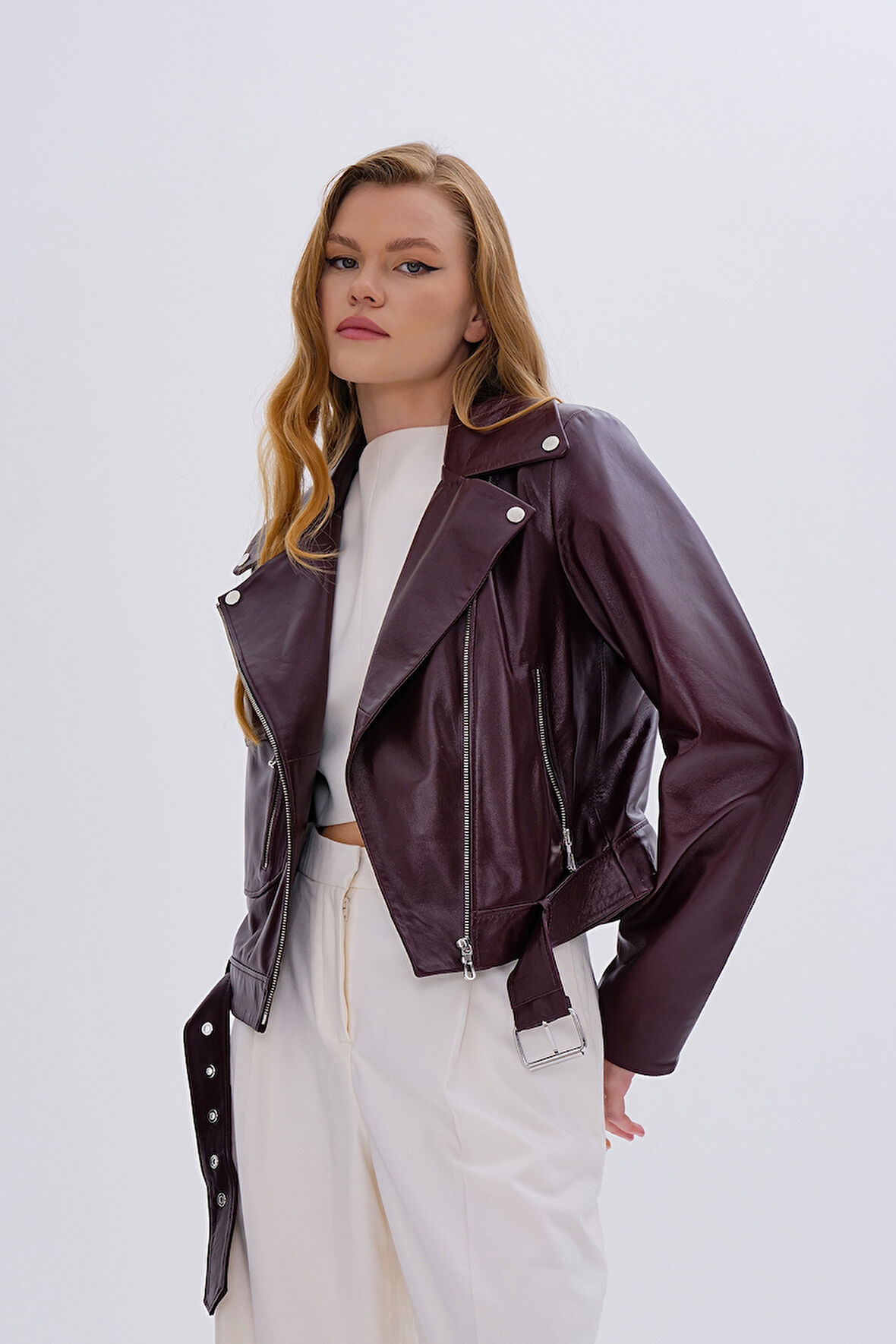 Valmenti Kadın Hakiki Deri Bordo Mont 616 Z-3934 BN DERIMONT SK24/25 BORDO DR