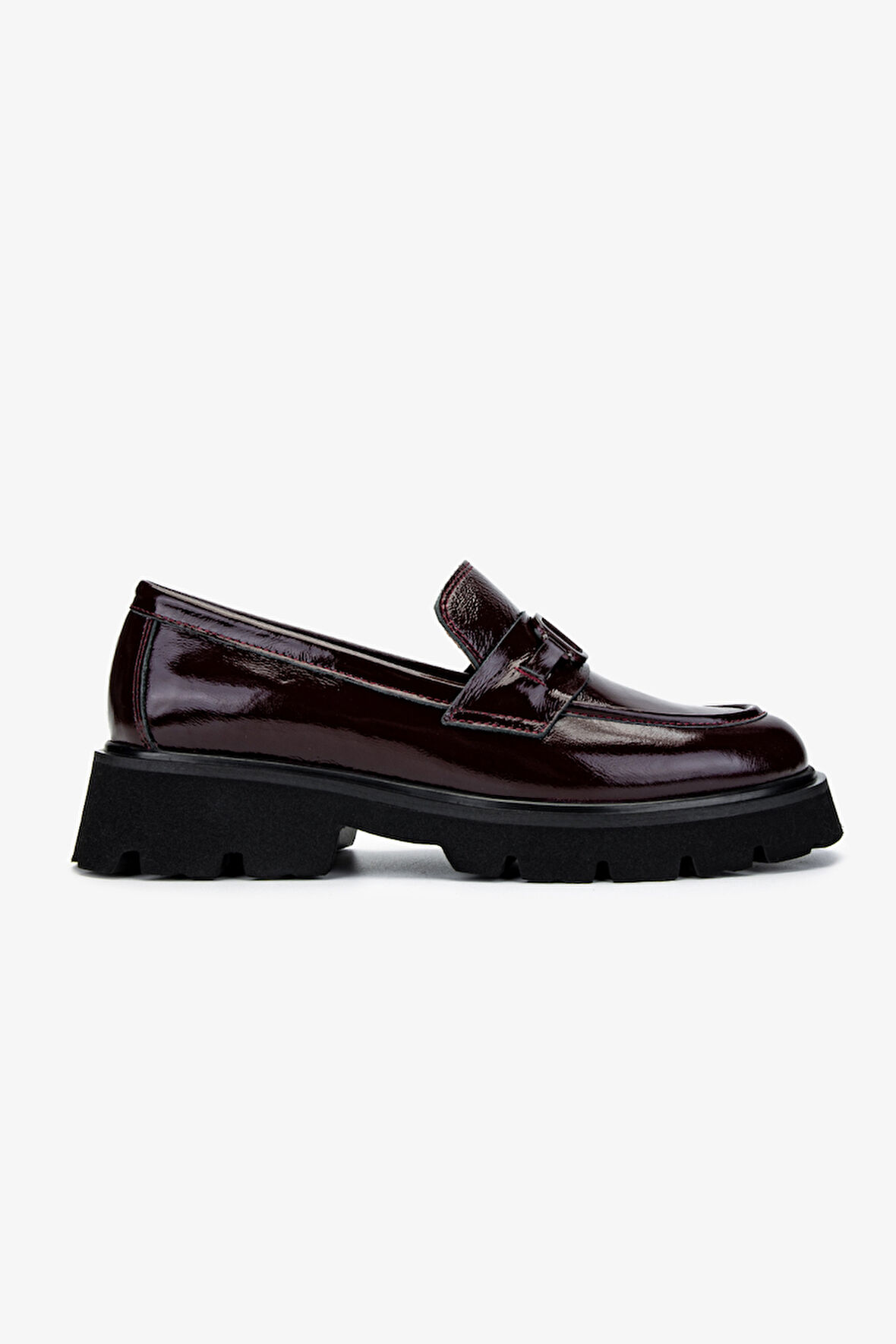 Valmenti Kadın Hakiki Deri Bordo Loafer Ayakkabı 33 052Y BN AYK Y24 BORDO KRSK RGN