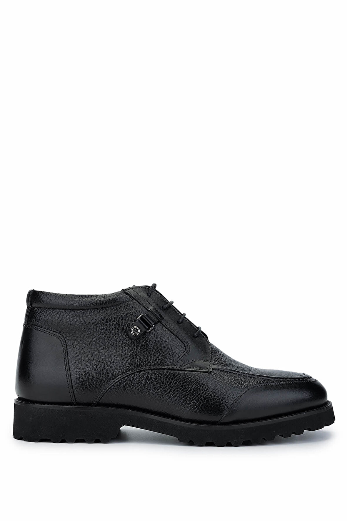 Tamer Tanca Erkek Hakiki Deri Siyah Floter Casual Bot 183 41352 ERK BOT SK24-25 SIYAH FLTR