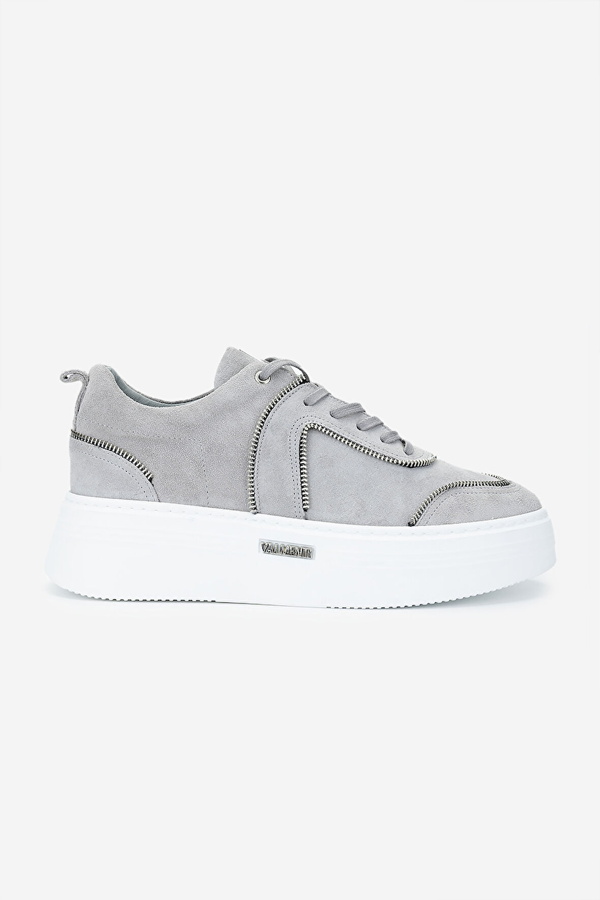 Valmenti Erkek Hakiki Deri Gri Sneakers & Spor Ayakkabı 352 22323 ERK AYK Y25 GRI SUET