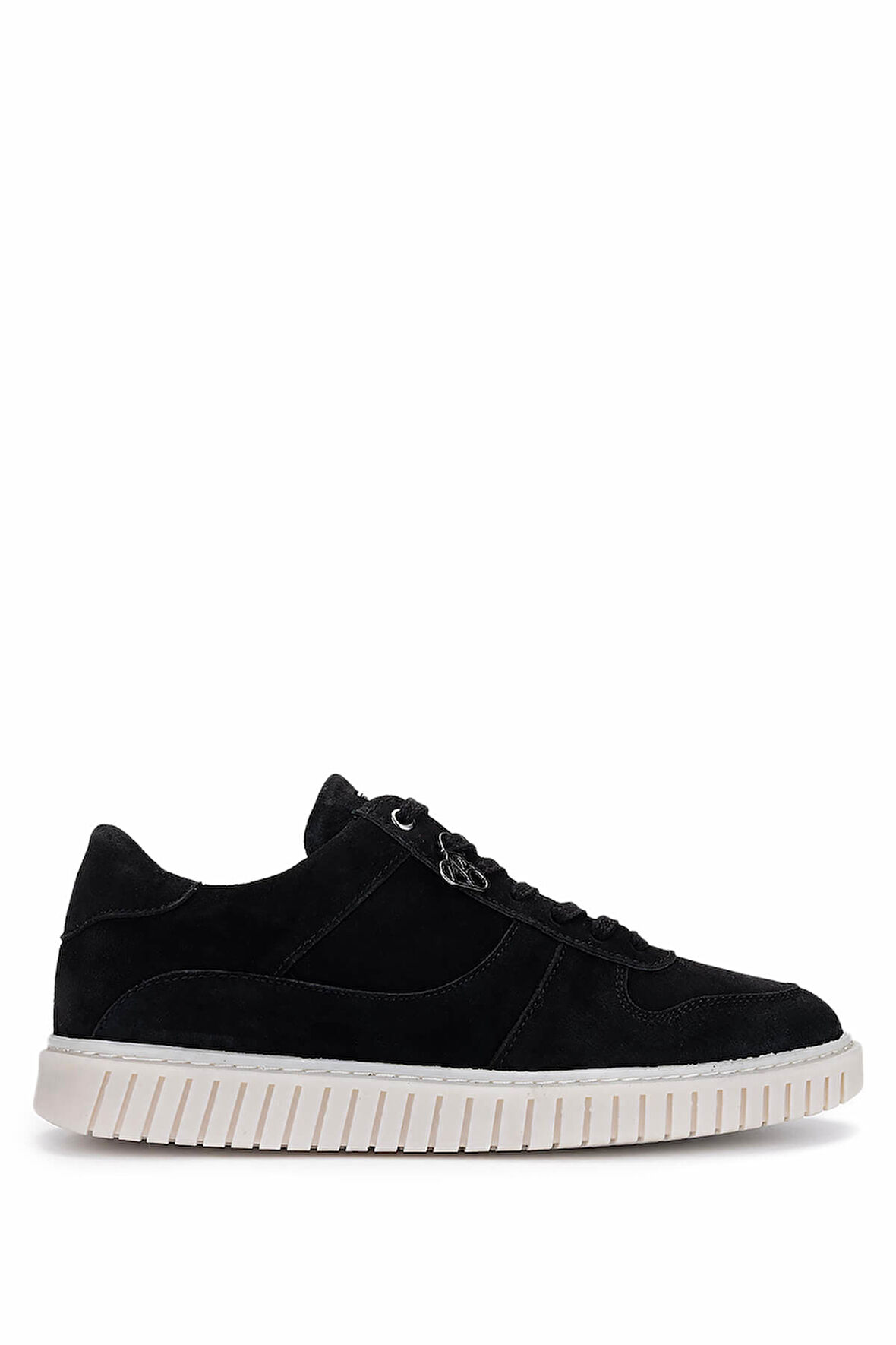 Tamer Tanca Erkek Hakiki Deri Siyah Süet Sneakers & Spor Ayakkabı 352 22234 ERK AYK Y25 SIYAH SUET