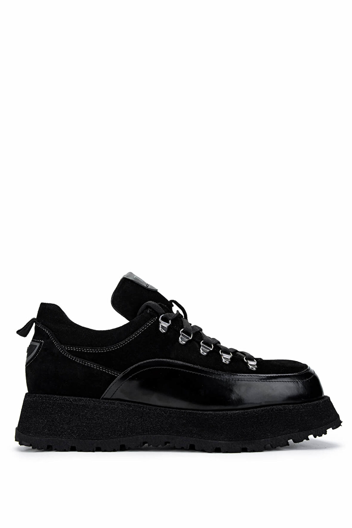Tamer Tanca Erkek Hakiki Deri Siyah Süet Sneakers & Spor Ayakkabı 1068 1101 ERK AYK SK24-25 SYH SUET/DR