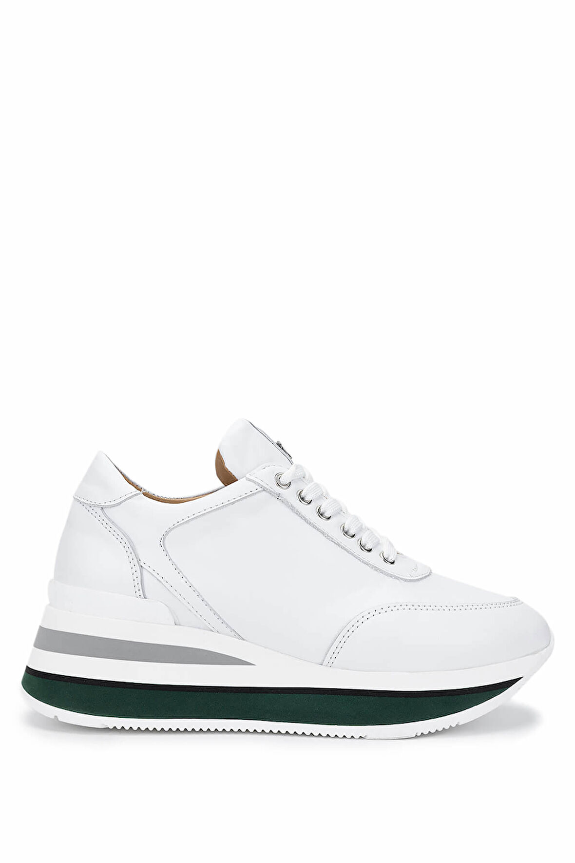 Tamer Tanca Kadın Hakiki Deri Beyaz Sneakers & Spor Ayakkabı 923 1200 BN AYK Y25 BEYAZ DR